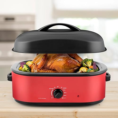 Miniatura 4 de Horno asador de 18 cuartos con tapa de cúpula alta, electrodomésticos de cocina de placa roja caliente, horno eléctrico, electrodomésticos, Horno