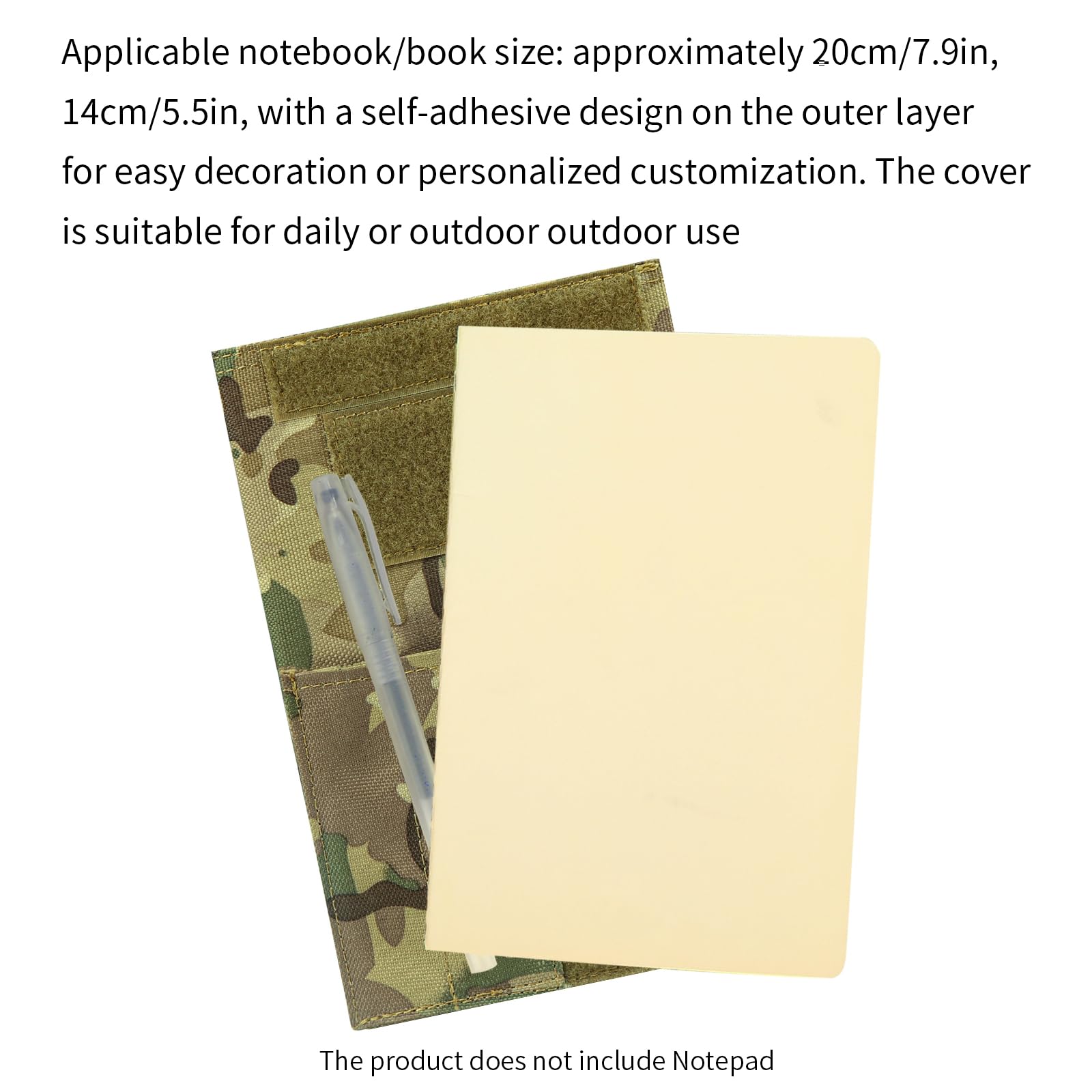 Tattica per attività all'aperto, copertina militare, porta carte di credito, impermeabile, taccuino tattico dell'esercito, Mimetico, Universal, Classico