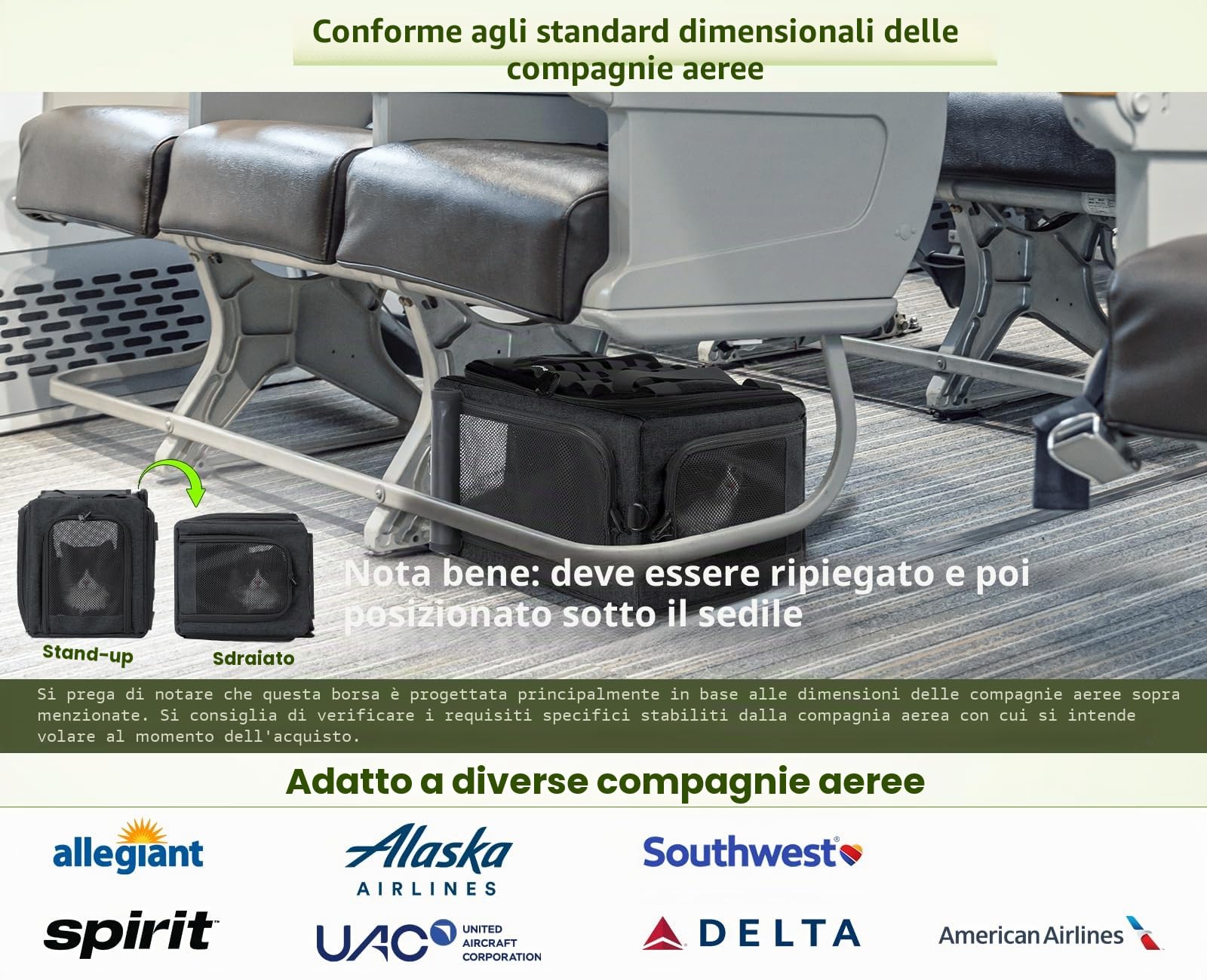 Pecute Trasportino per Gatti Espandibile, Morbido e Approvato dalle Compagnie Aeree, Borsa Traspirante per Animali Fino a 5kg/12lbs, Pieghevole per Viaggi, Campegio, Outdoor, Grigio Scuro