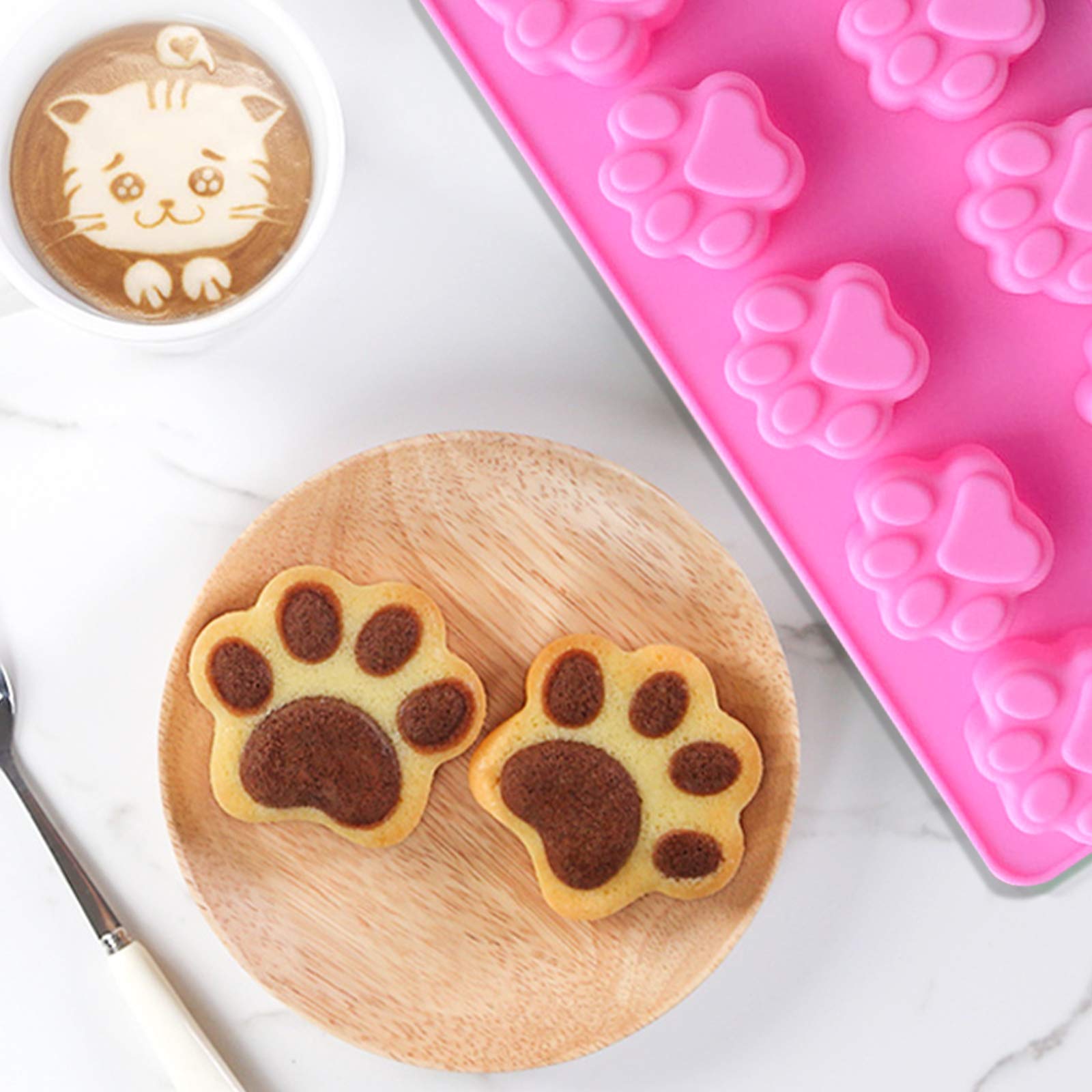 Moule Silicone Chocolat 2 Moules à Chien En Silicone - Forme Patte