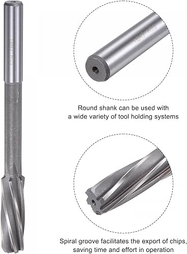 Vista 21 de uxcell Escariadores, 0.669 in H7 4241 de alta velocidad de acero espiral flautas torno máquina escariador fresado cortador