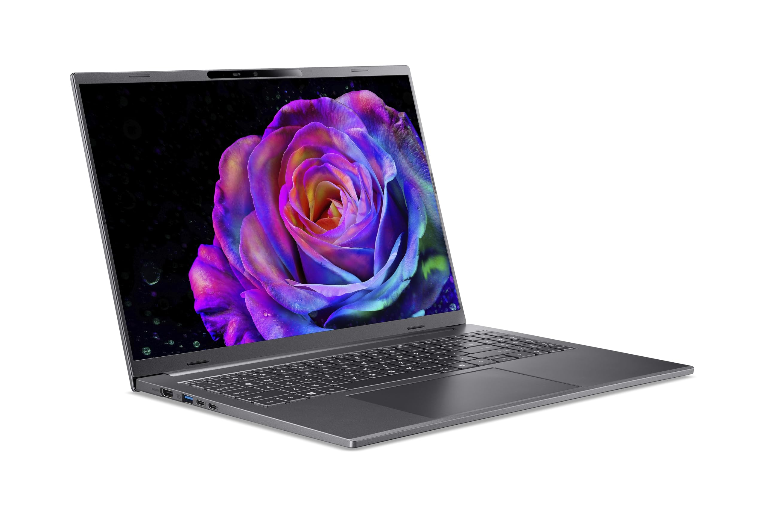 Acer Aspire 16 AI OLED (A16-52M-75LW) AI Laptop, Copilot+ PC, 16" WUXGA+ OLED 120Hz Display, Intel Core Ultra 7 258V, 32 GB RAM, 1 TB SSD, Intel Arc Grafik 140V, Windows 11, QWERTZ Layout