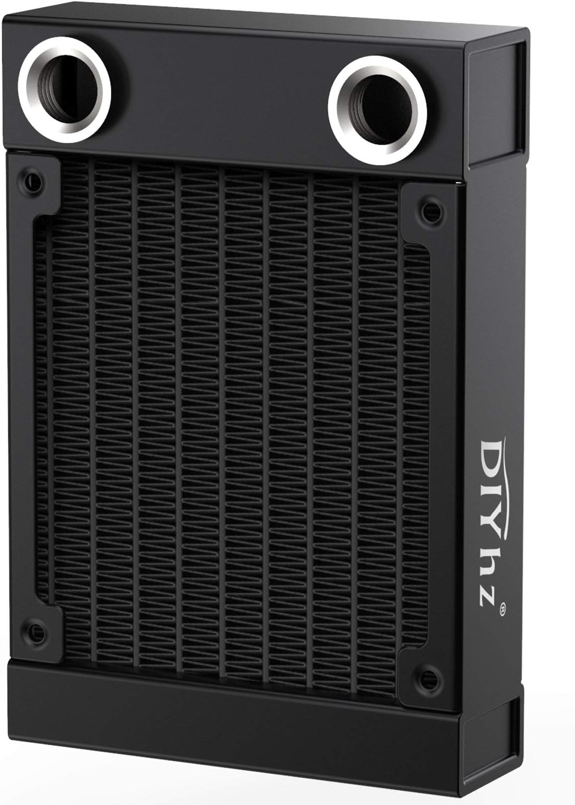 Water Cooling Computer Radiator, 8 Pipe Aluminum Heat Exchanger Liquid Cooling Radiator G1/4 Thread Heat Low Sink 80mm CPU PC Laser Water Cool System DC12V Black