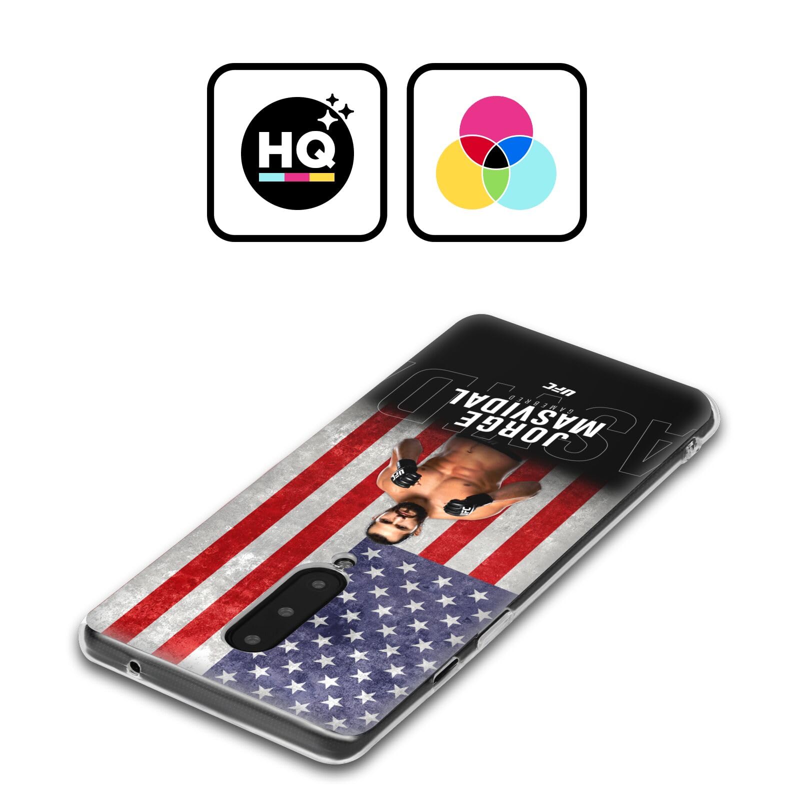 Head Case Designs Officially Licensed UFC US Flag Jorge Masvidal Soft Gel Case Compatible with Google Pixel 7 Pro