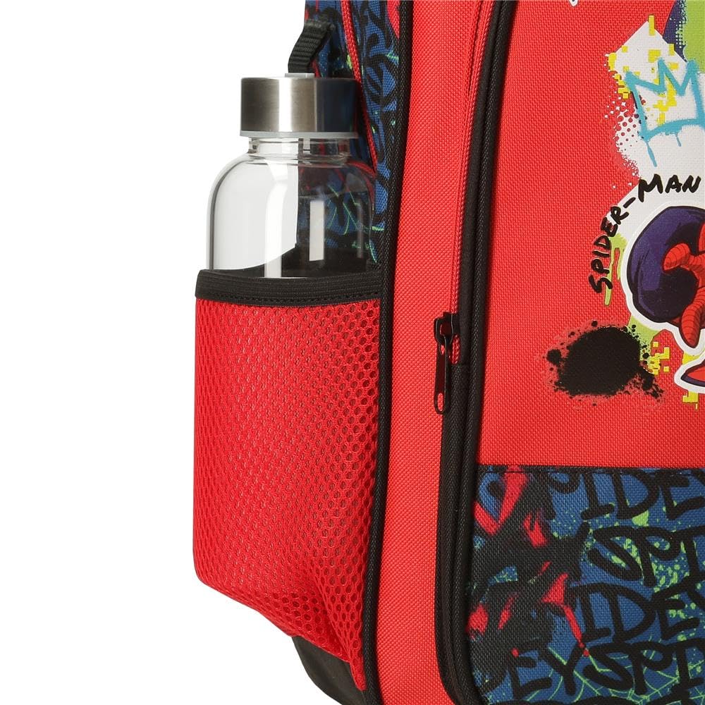 Disney Spiderman Urban Equipaje- Bolsa de Mensajero, Niños, Rojo