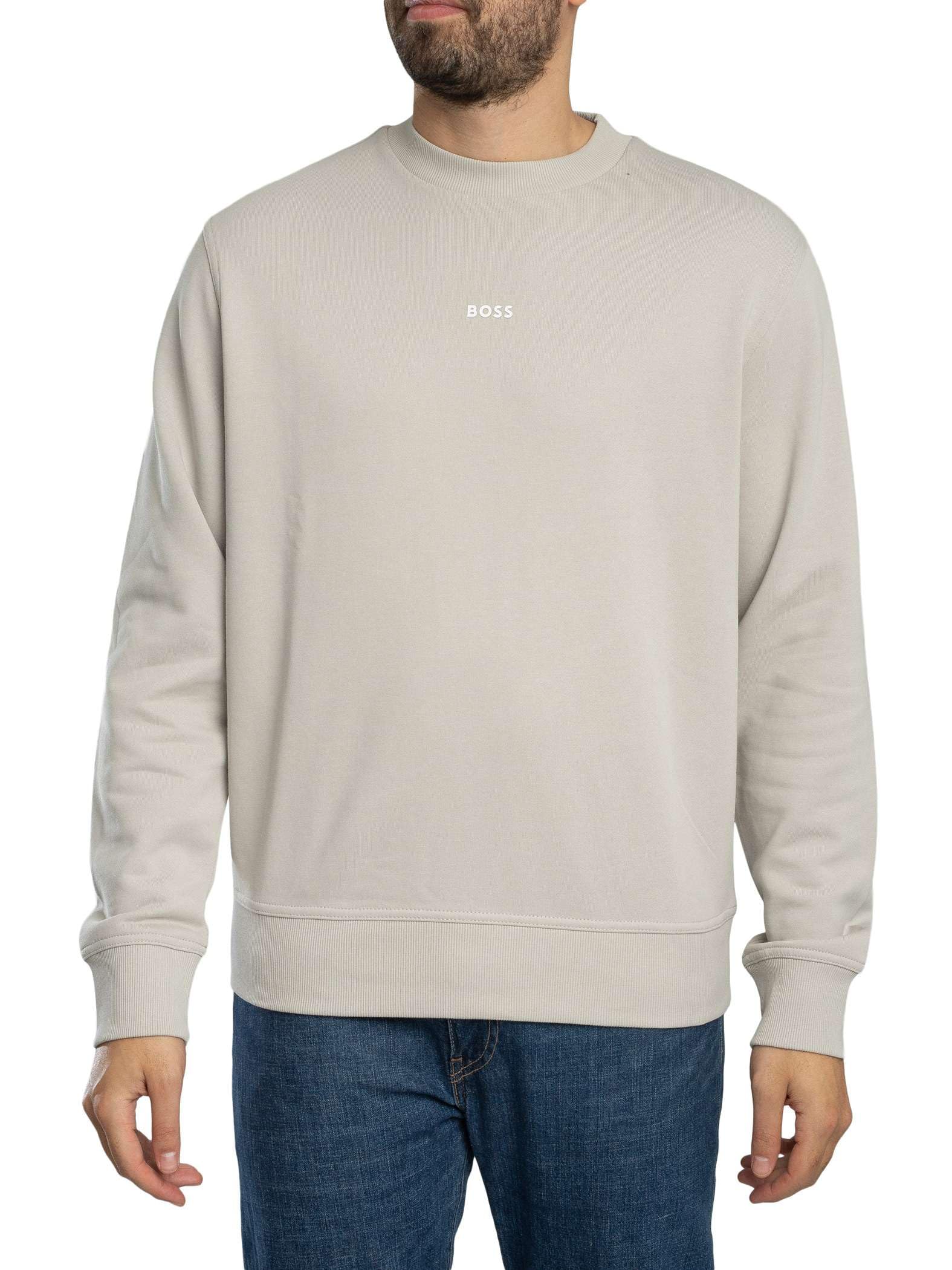 BOSS Men's Sweatshirt, Open Grey 070, XL