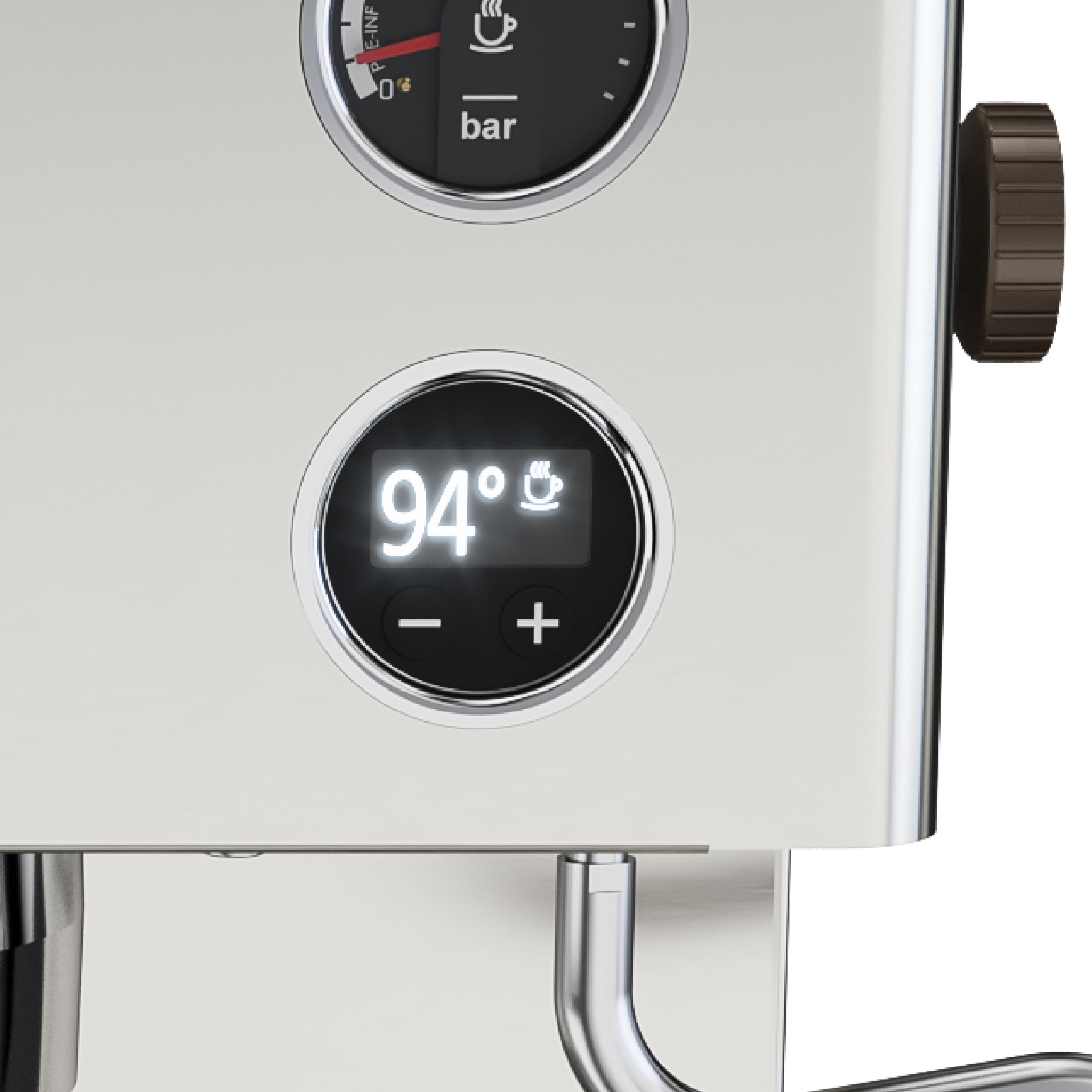 Lelit, PL92T, Elizabeth, macchina da caffè prosumer dual boiler con LCC per gestire tutti i parametri, acciaio inossidabile