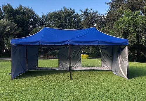 Toldo azul para exteriores Mr Toldo de 9.84 pies x 19.69 pies con 2 paredes lisas y 2 paredes de ventana (97.00) disponible en Yaxa Venezuela