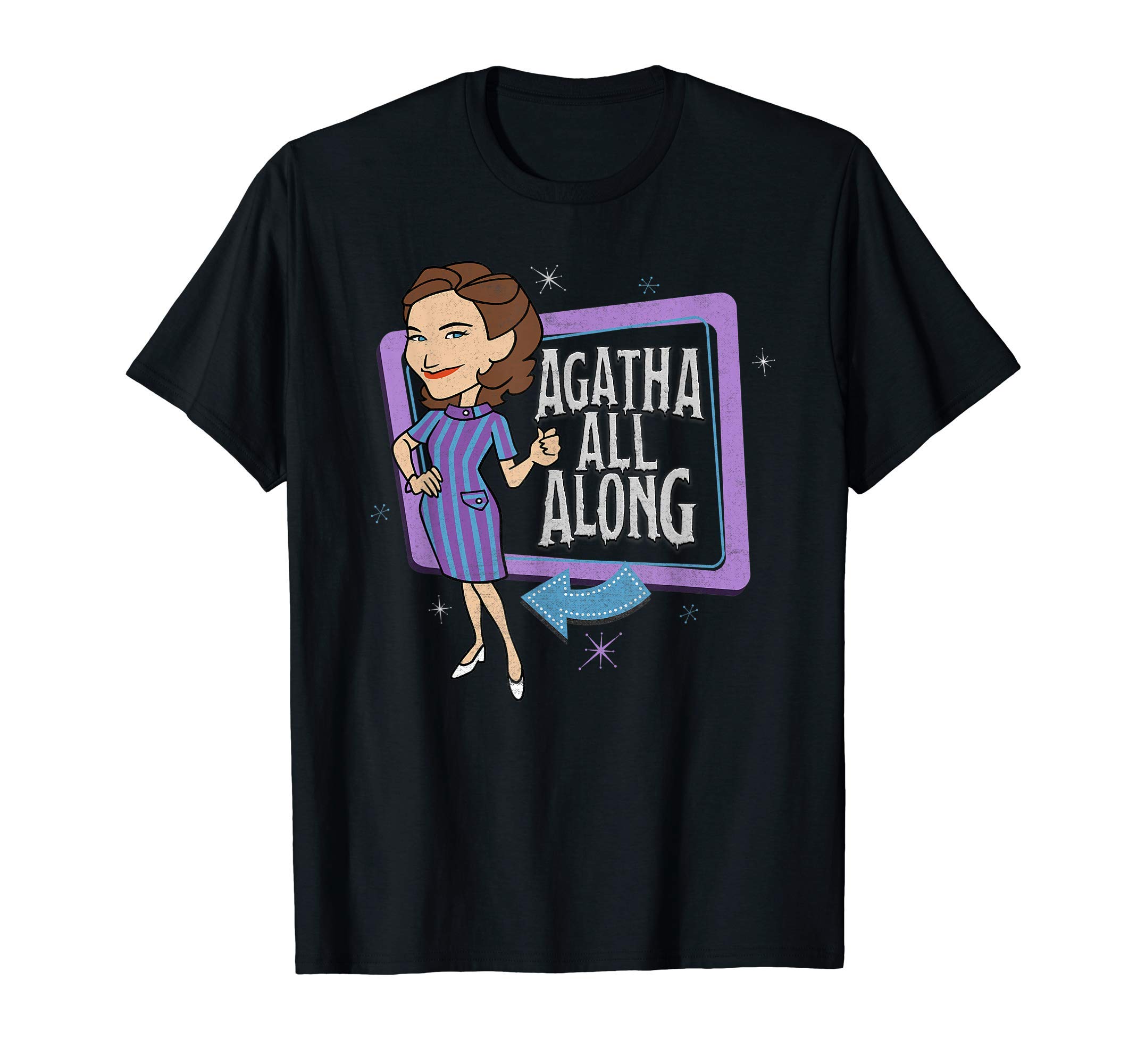 MarvelWandaVision Agatha All Along Retro T-ShirtOEKO-TEX STANDARD 100
