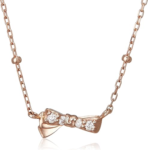 Amazon ジルスチュアート Jillstuart K10pg ダイヤモンド アシンメトリー リボン ネックレス Jggnpg ネックレス 通販