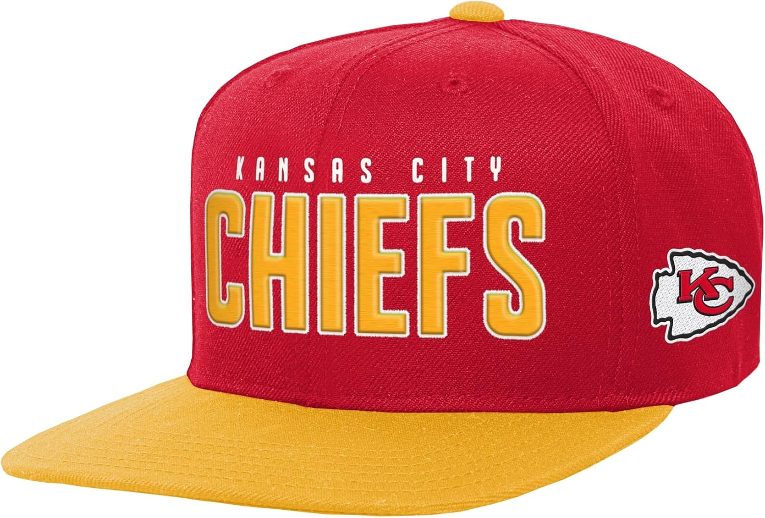 NFL Kids Youth 8-20 Official Team Lock Up Wordmark Primary Logo Snapback Adjustable Hat Cap - One Size