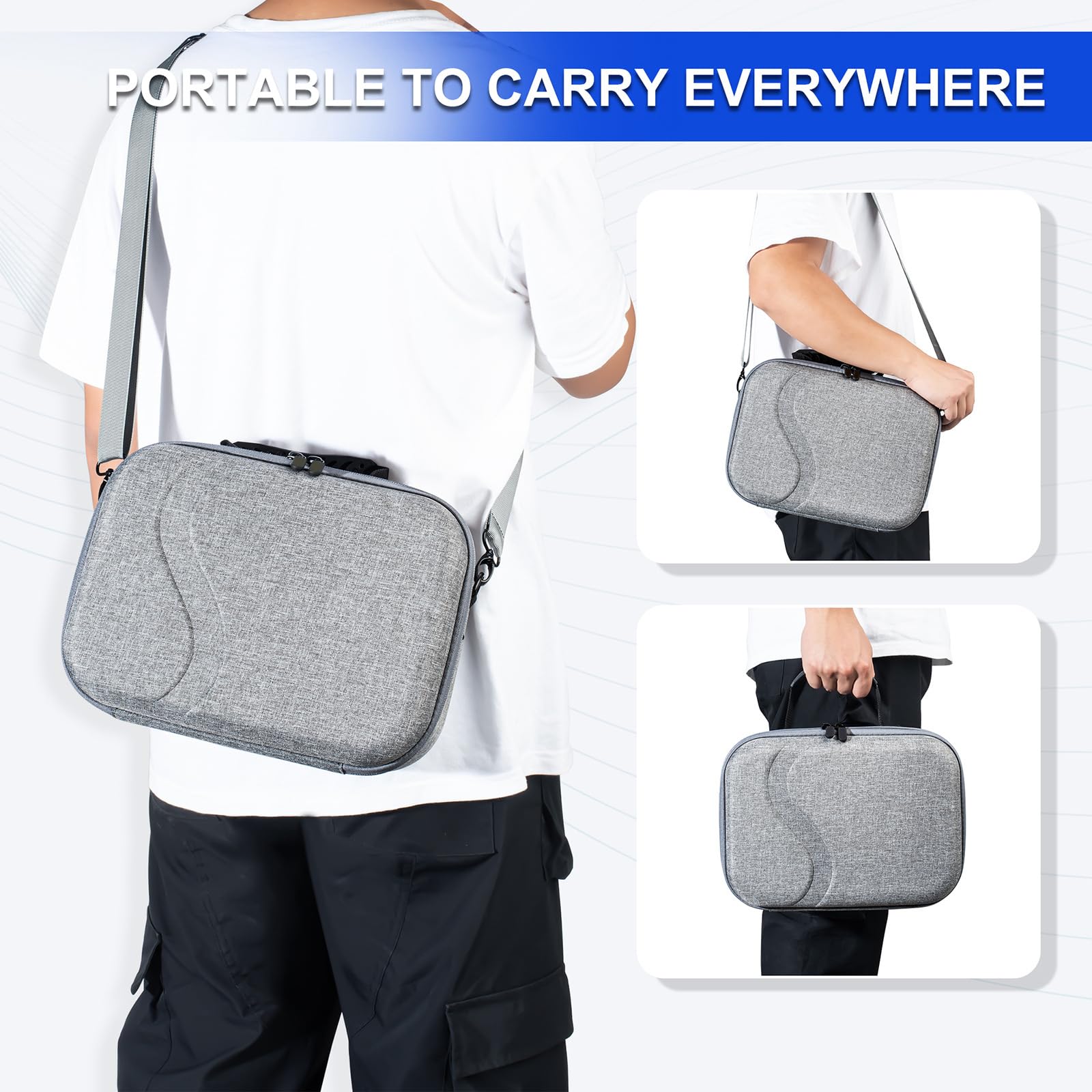 Custodia per cuffie Quest3 da viaggio, custodia rigida portatile