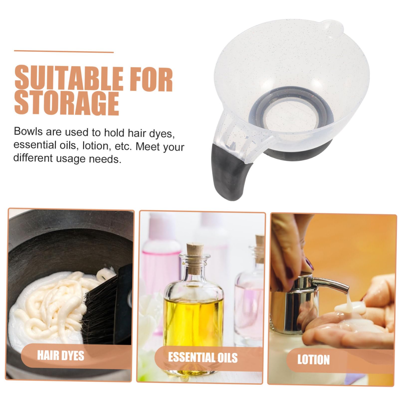 4 Stück gebackene Ölschale Tönung Haarfärbemittel Mischschale Haare färben haarfärbeschale mit pinsel hair dye kit Spa DIY Haarfärbeschale Färben von Schalen Kieselgel