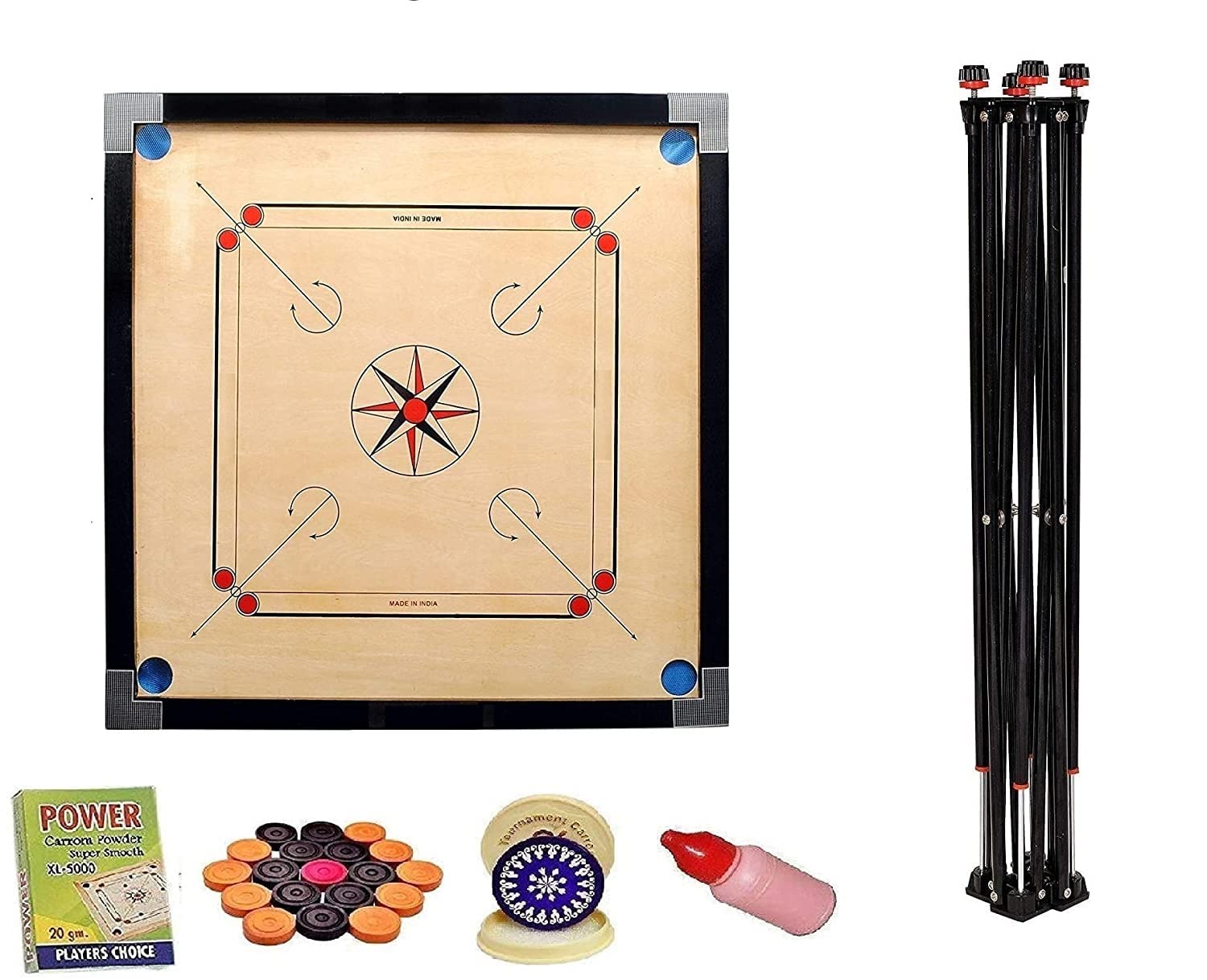 Buy Zafex Carrom Board 32 Inch Full Size with 1.5" Border (Super