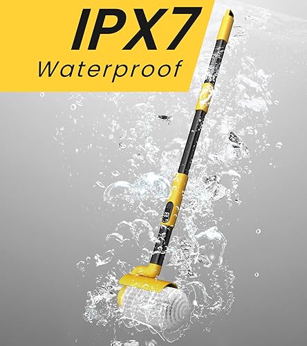 Miniatura 9 de Limpiador eléctrico giratorio, cepillo de limpieza inalámbrico para el hogar, 600 RPM y 2.5 horas de funcionamiento con cabezal de cepillo