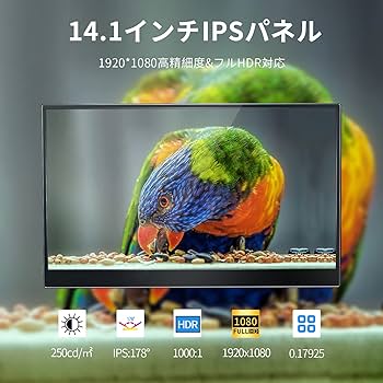 Amazon.co.jp: モバイルモニター Dopesplay 14.1インチ 自立型 1920