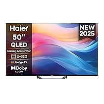 Haier QLED 4K UHD H50S80FUX 50” Smart TV, Google TV, Dolby Audio, HDR 10, Telecomando Smart, Google Assistant, Bluetooth 5.1, Gaming Accelerator, USB 2.0, DBX TV, HDMI 2.1 x 4 (2025)
