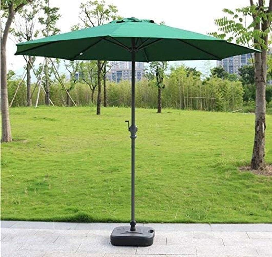 Outdoor Garden Parasols Parasols 9ft/2.7m Garden Patio Umbrella - Outdoor Market Table Umbrella with Crank for Garden, Deck, Backyard and Pool Side