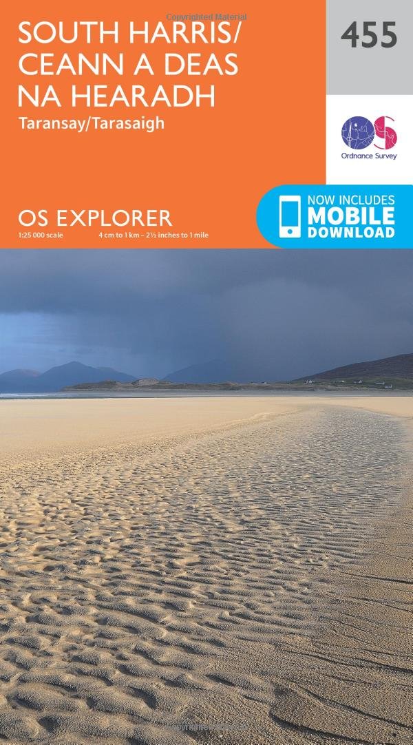 South Harris / Ceann a Deas na Hearadh Map | Taransay / Tarasaigh | Ordnance Survey | OS Explorer Map 455 | Scotland | Walks | Hiking | Maps | Adventure