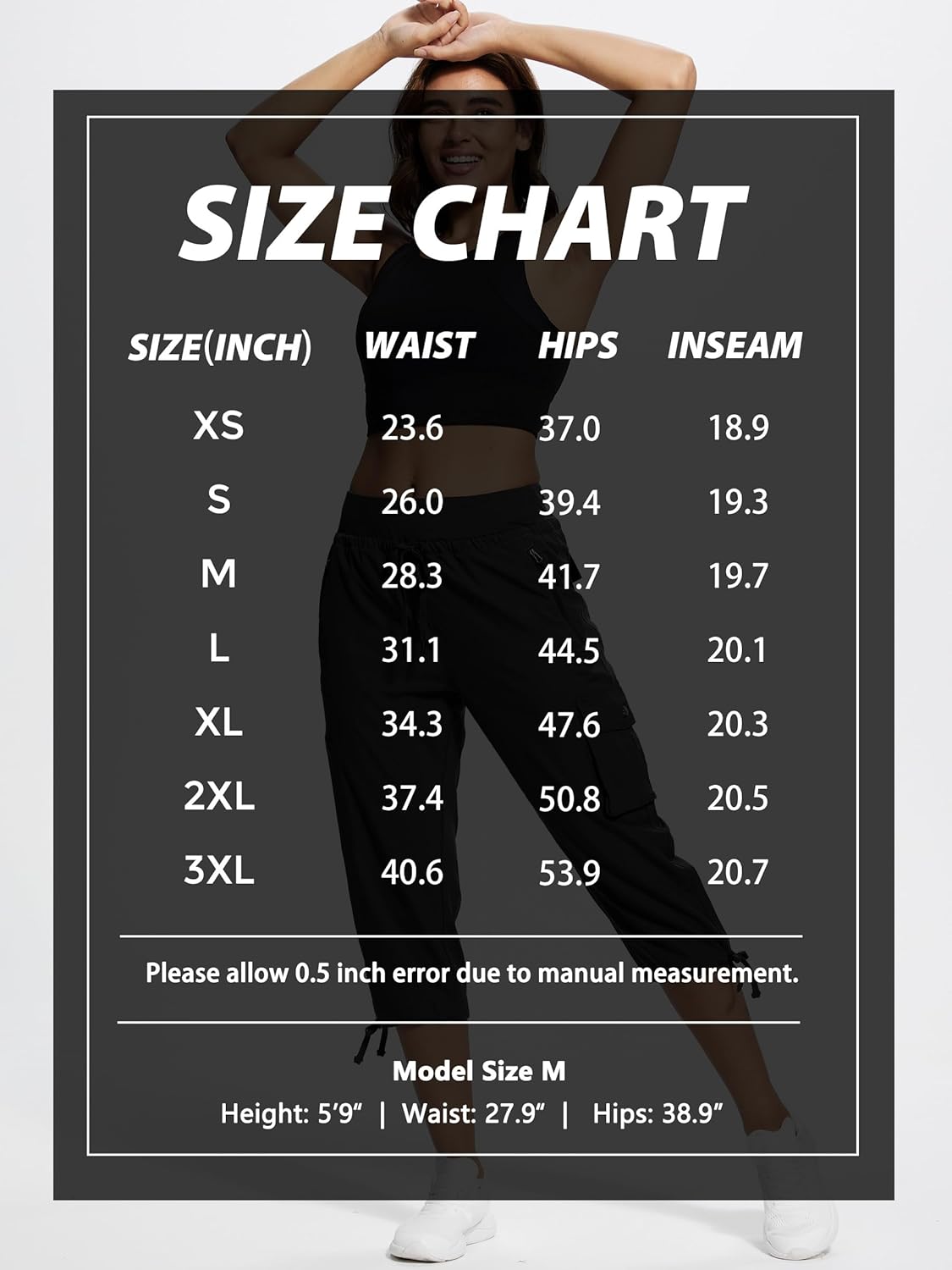 Hiking Capris for Women with Pockets Lightweight Quick Dry Cargo Capri Travel Pants Women Casual Women's Capris - Image 6