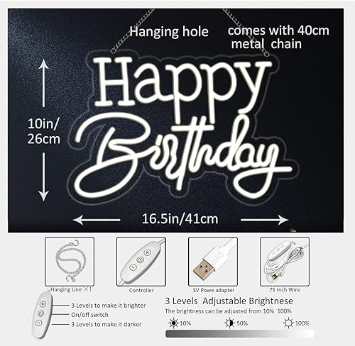 Miniatura 4 de Letrero de neón LED blanco para decoración de pared, fiesta, dormitorio, habitación, bar, boda, hogar, cumpleaños, decoración de Navidad, regalo de