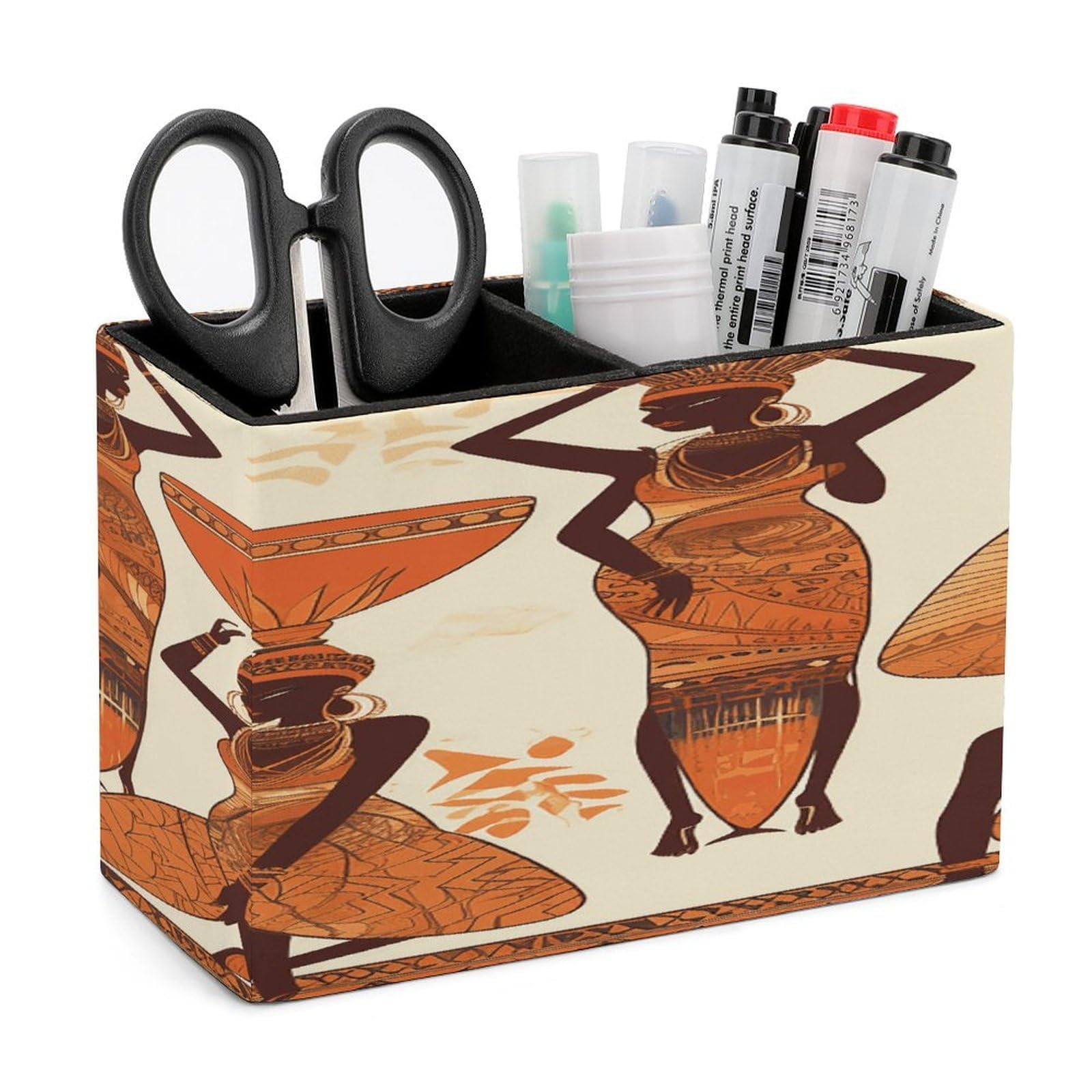 Porte-stylos en cuir organiseur de bureau pour ne plus perdre vos crayons