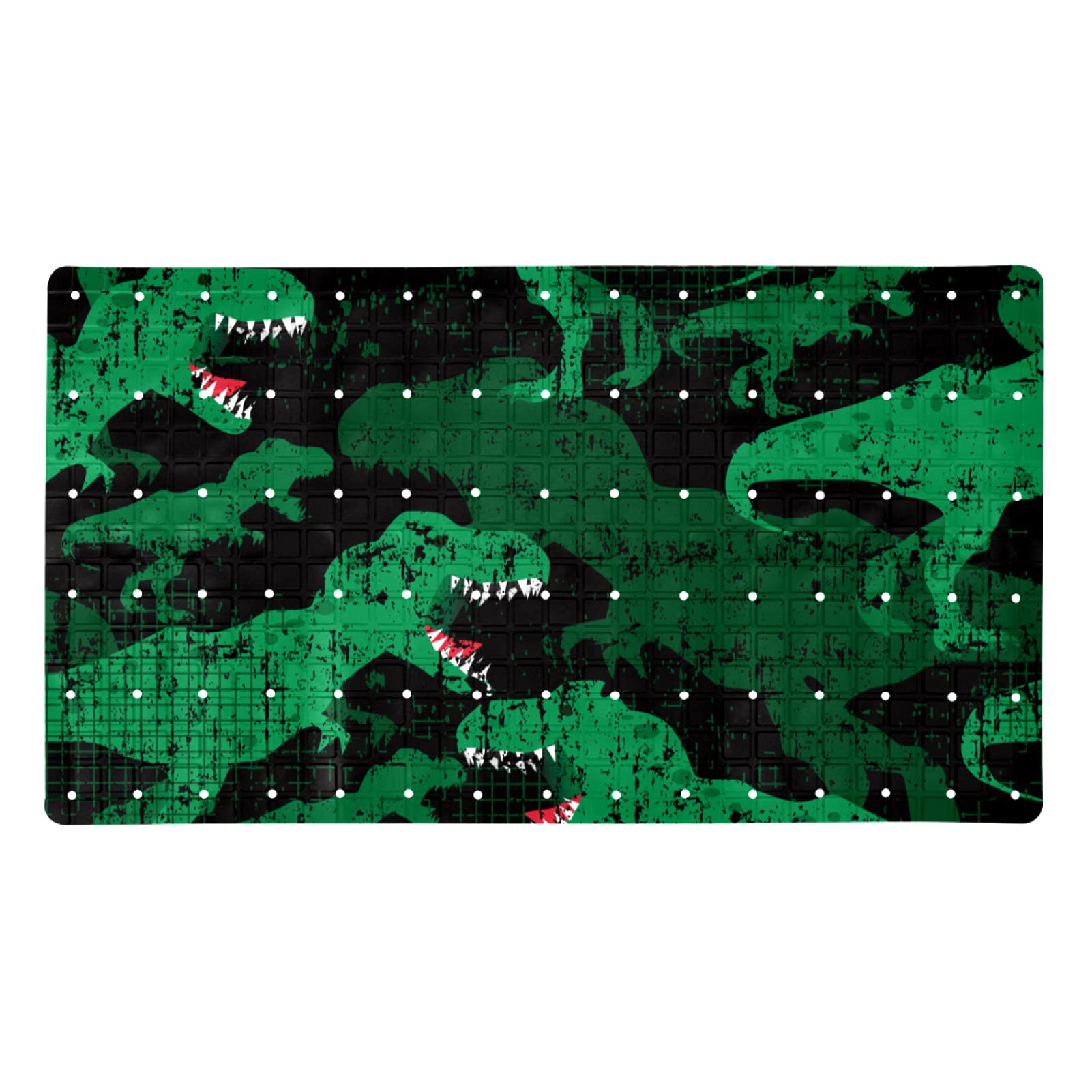 Tapis de bain antidérapant à 120 ventouses haute adhérence pour douche et baignoire 71x40 cm