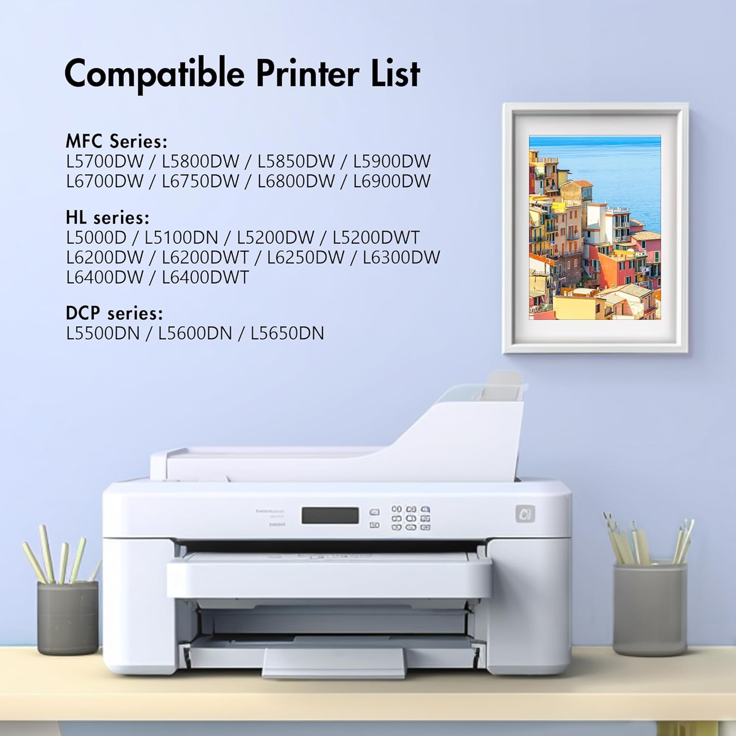 TN850 - TN 850 TN850 High Yield Toner Cartridge - Replacement Compatible for TN 850 Toner Cartridge for HL-L6200DW HL-L5200DW MFC-L5850DW MFC-L6800DW DCP-L5600DN Printer(Black, 4 Pack)