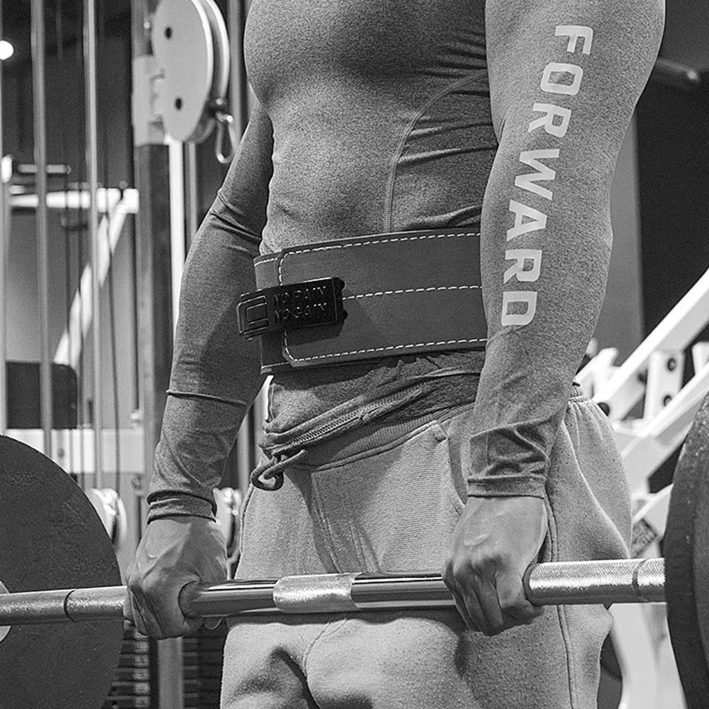 Pas do podnoszenia ciężarów Skórzana dźwignia podnoszenia ciężarów Pas do ćwiczeń Trening Wsparcie pleców do podnoszenia fitnessu treningu krzyżowego i podnoszenia ciężarów (kolor: brązowy, rozmiar: L)