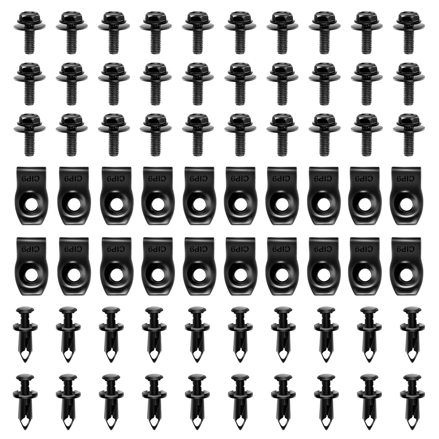 GOOACC 70PCS Engine Under Cover Splash Shield Guard Body Bolts Bumper Fender Liner Push Retainer Fastener Rivet Clips