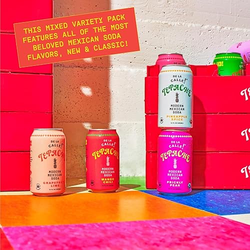 Miniatura 11 de De La Calle Tepache - Lima de pomelo - Soda mexicana moderna - Bebida espumosa de piña fermentada artesanal - Orgánica certificada, rica