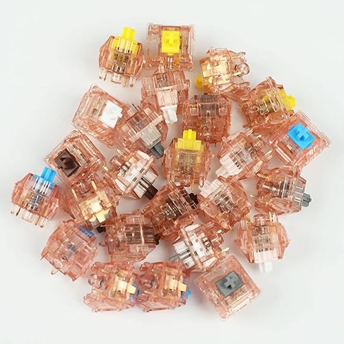 Miniatura 6 de 35 interruptores de vástago SMD RGB Mx de 5 pines para teclado mecánico (azul chocolate)