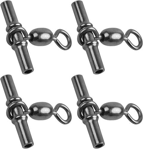 Línea cruzada de pesca giratoria de 3 vías, 40 piezas de manga en forma de T, grúa de engarzado resistente, giratoria, de latón, triples giros para