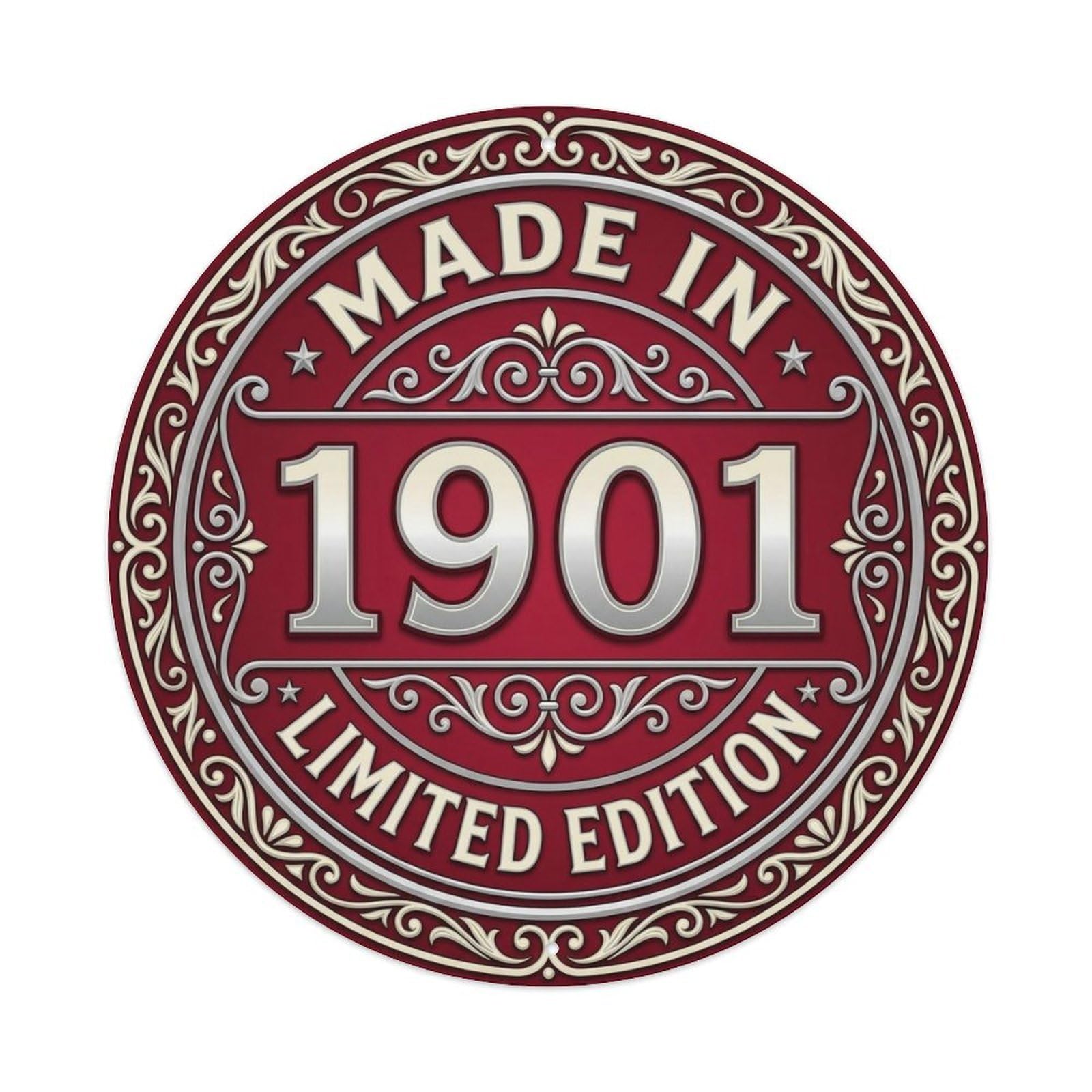 Okahys 8X8inch(20X20cm) Made In 1901 Limited Edition Metal Tin Sign
