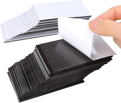 Miniatura 7 de Paquete de 100 imanes de tarjetas de visita de 2 x 3.5 pulgadas, adhesivos para despegar y pegar, imanes fuertes, hojas magnéticas imprimibles para