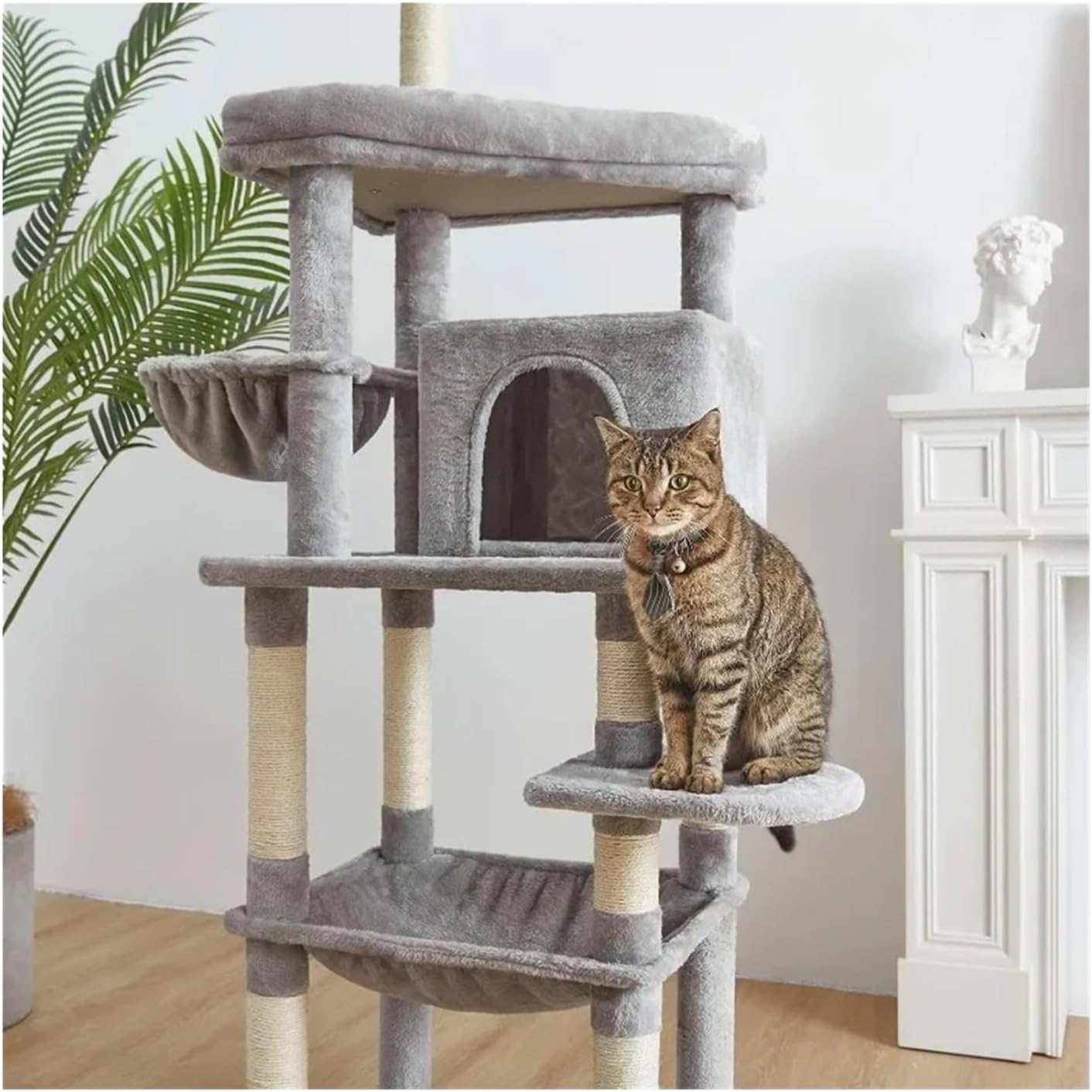 Amazon | Taoqimiao キャットツリー 71インチ キャットツリー キャット