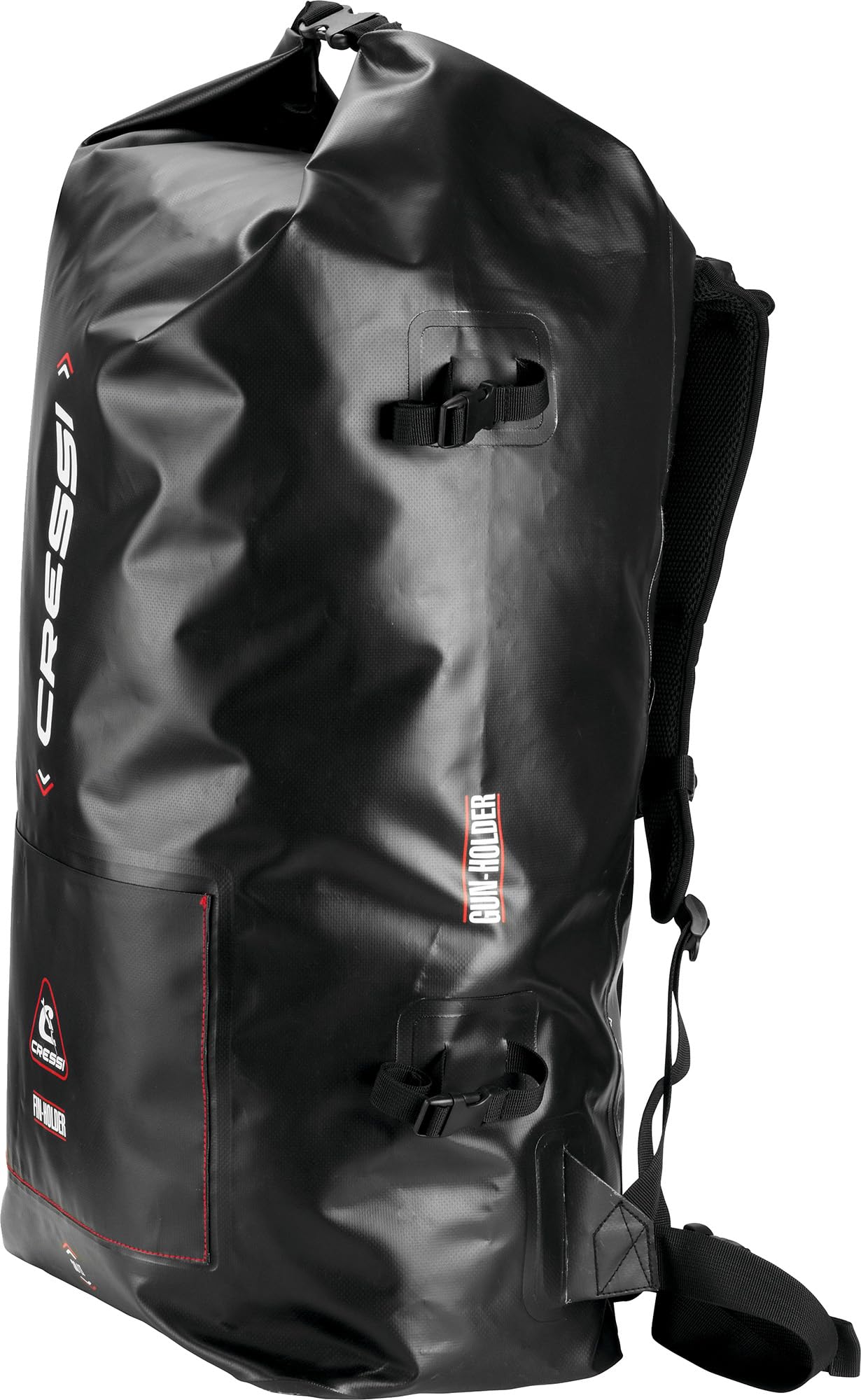 CRESSI od 1946 - Dry Gara Plecak Wodoodporny 60L z PVC Tarpaulin Dry Bag do Sprzętu Nurkowego z Uchwytem na Harpuny do Apnea Kajaka Wędkarstwa i Sportów Wodnych