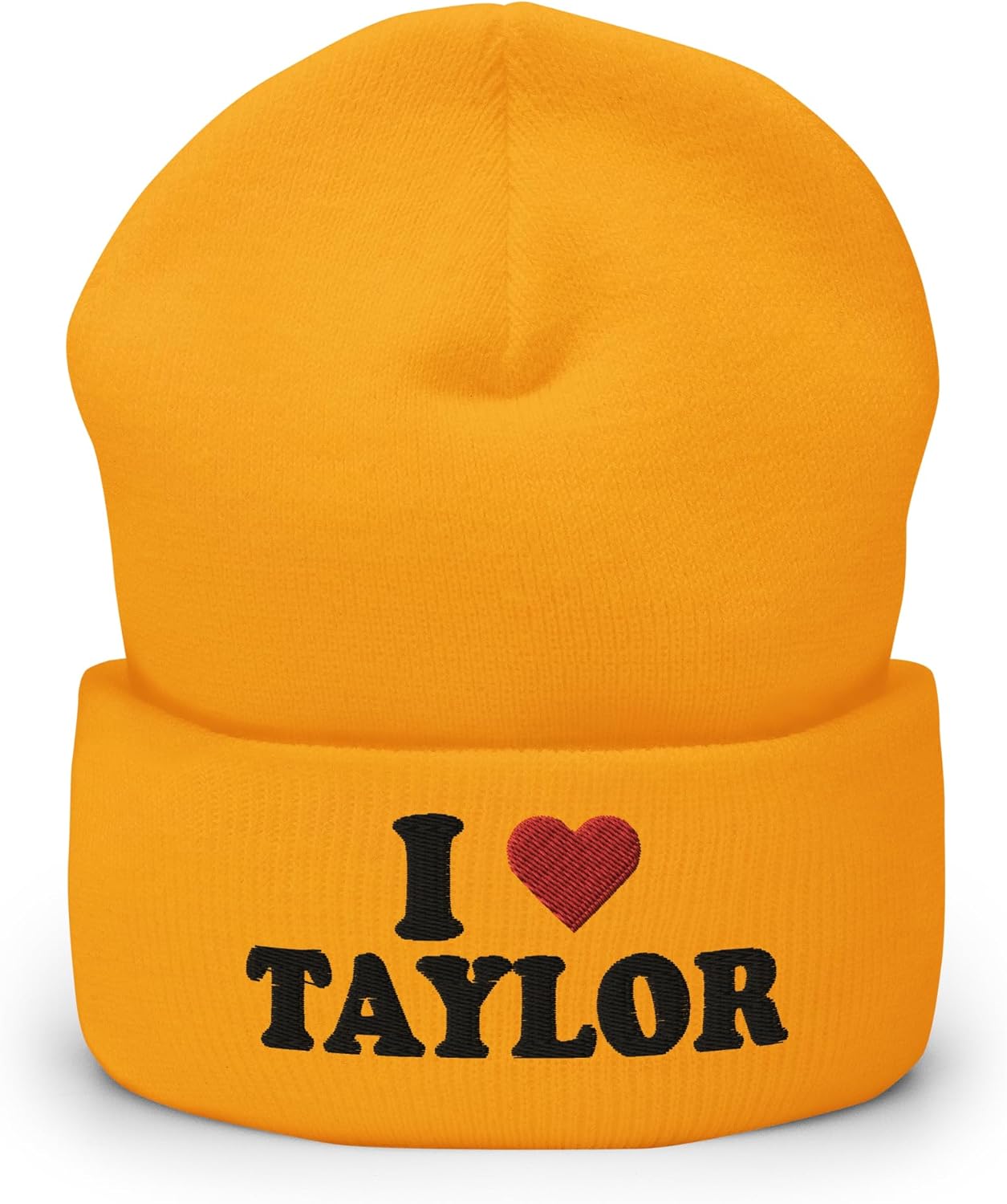 I Love Taylor Cuffed Beanie Taylor Fan Hat