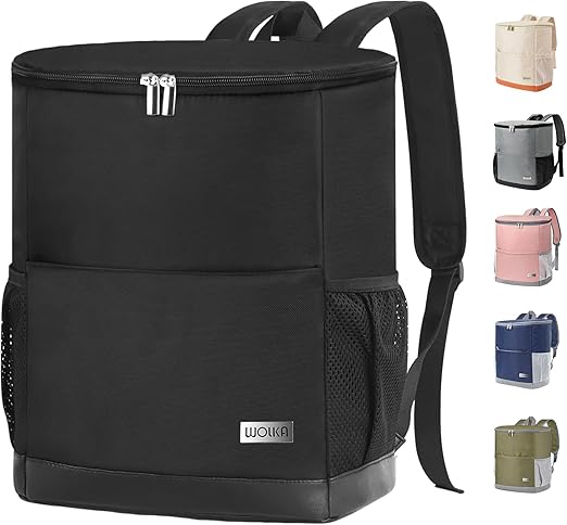 Insulated Cooler Backpack Outdoor - Leak Proof Backpack Cooler 30 Cans, Waterproof Lightweight Cooler Bag for 12h Hot/Cold Retention - Soft Cooler for Travel, Camping, Beach, Lunch