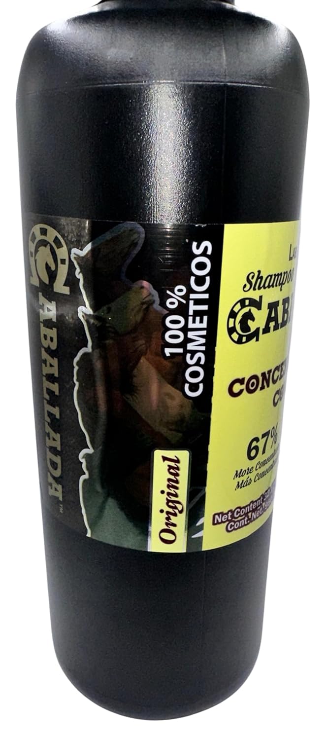 Shampoo Cola De Caballo Plus Extra Aceleracion Sin Sal (950m) CABALLADA PLUS 67% more concentraded 100% cosmetico HORSETAIL SHAMPOO 32.12 Fl oz ROSMERY, JOJOBA.