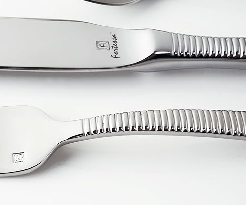 Miniatura 35 de Fortessa Lucca - Cubiertos de acero inoxidable 18/10, juego de 20 piezas, servicio para 4