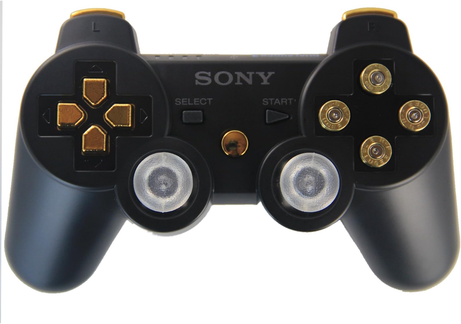 Ps3 Black/gold Bullet Buttons Rapid Fire Modded Controller 30 Mode for Black Ops 2 Cod Mw3 Sniper Breath Jump Shot Jitter Drop Shot Fast Reload Quick Scope