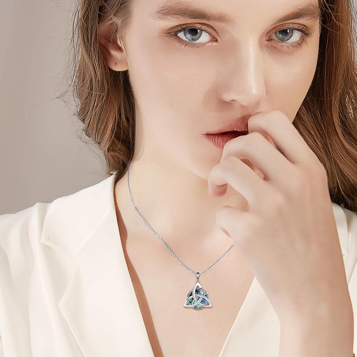 WINNICACA Celtic Knot Necklace 925 Sterling Silver Celtic Pendant Irish Urn Necklace Jewelry Birthday Anniversary Valentine's Day Gifts for Her Women Wife Girlfriend Daughter - Image 6