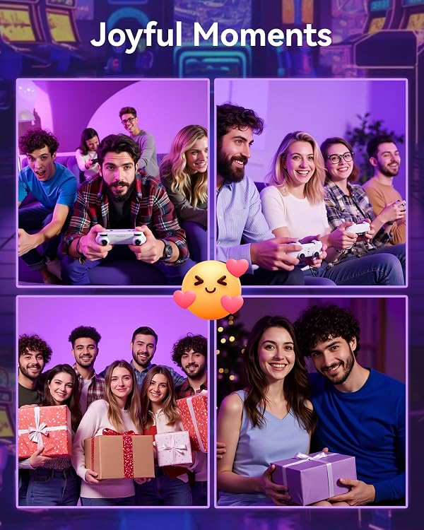 2026 Upgraded Retro Gaming Console, Retro Game Stick, 4K HD HDMI TV Game Stick, Built-in Classic Video Games, Plug & Play Game Console for TV 2 Wireless Controllers by RMOKA - Image 5