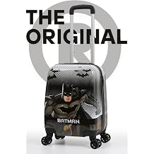 Lisansl  Batman Policarbon  ocuk Valizi Siyah-Beyaz 2986