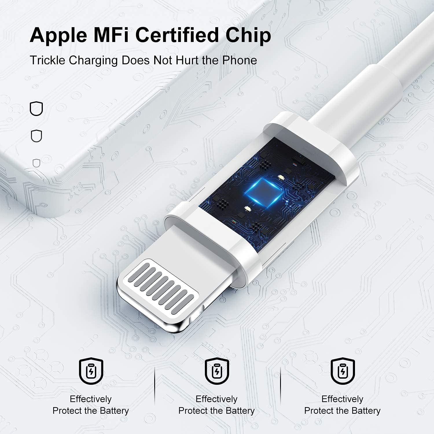 Uzento 4 Pack Caricatore IPhone Originale Apple And 2 Cavo Per IPhone - Foto 2