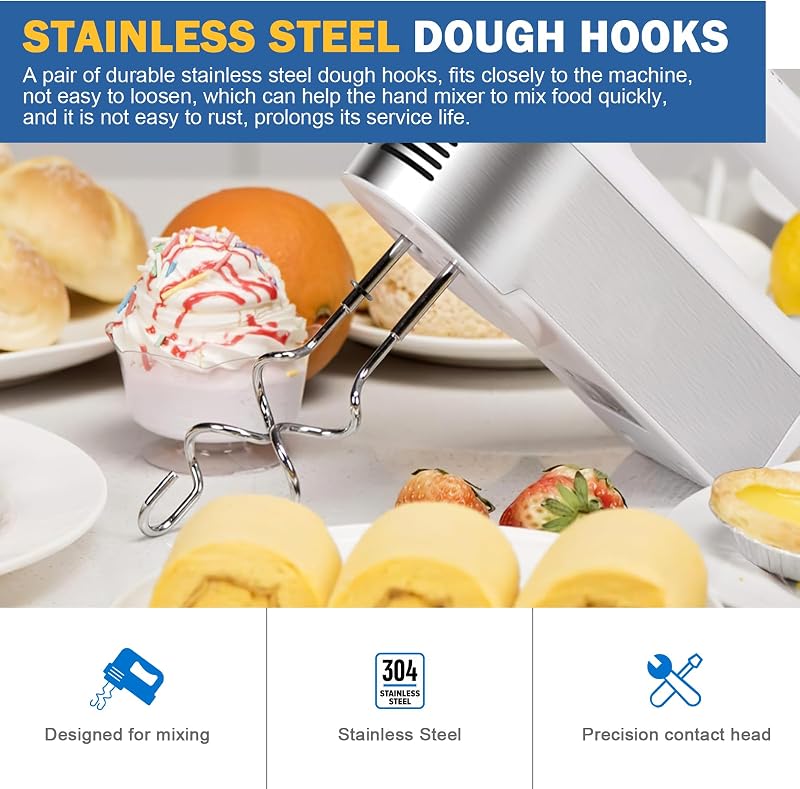990143000 Dough Hook for Hand Mixer Replacement for Hamilton Beach Mixer | Dough Hooks for 62630R, 62632R, 62633R,62580