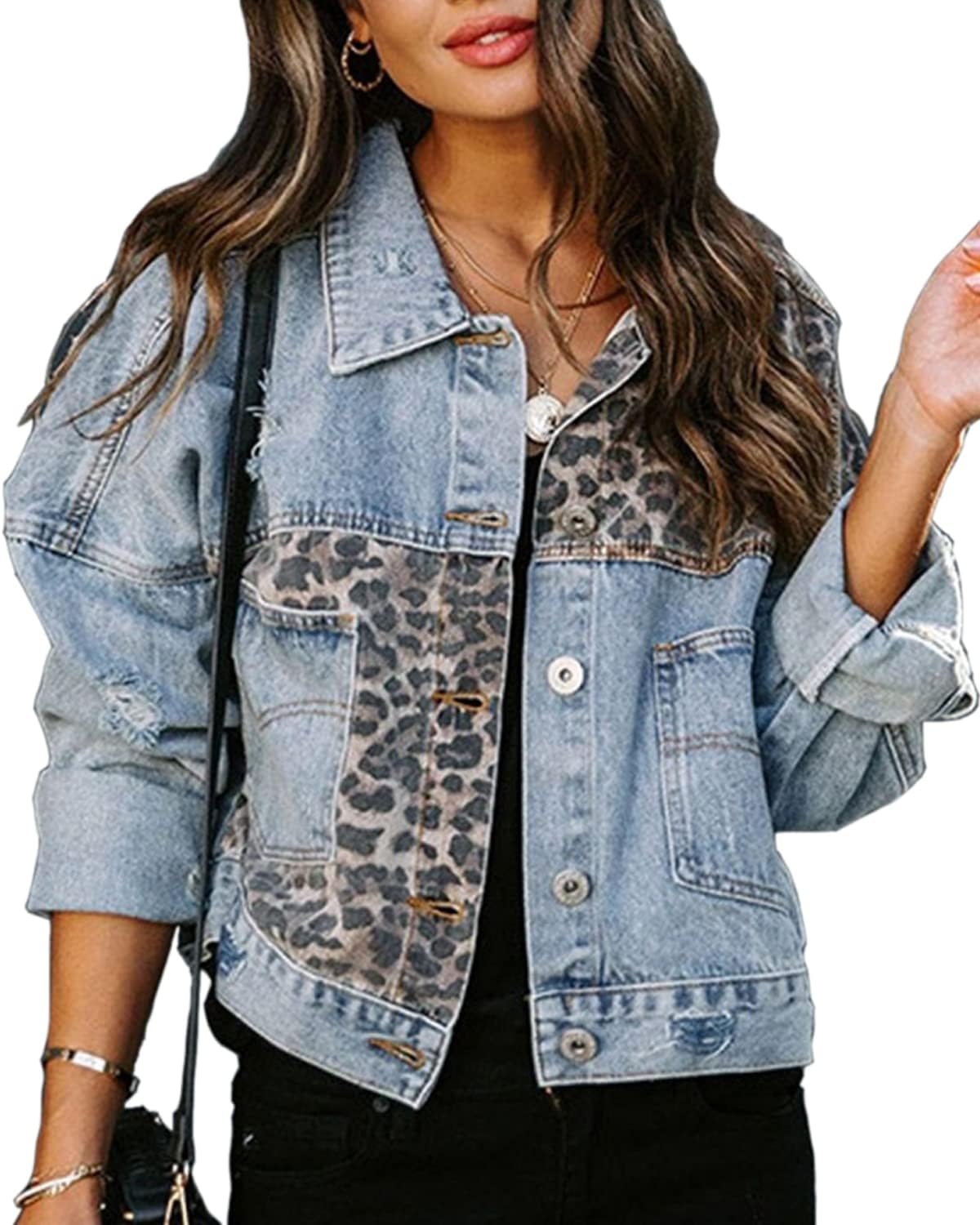 sandbank Women's Cute Slim Fit Lightweight Jean Denim Cotton Jacket Coat Outwear