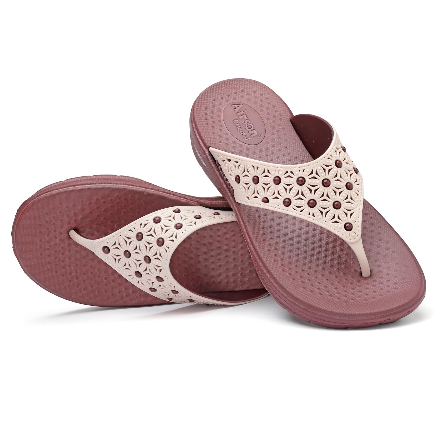 AIRSON AL-30 Slipper for Women | Orthopedic, Diabetic, Pregnancy | Soft and Comfortable |Slides, Flip-Flops, Slippers, Chappals | Non-Slip | For Ladies and Girls (B0CVLBMQ38) Amazon Price History, Amazon Price Tracker