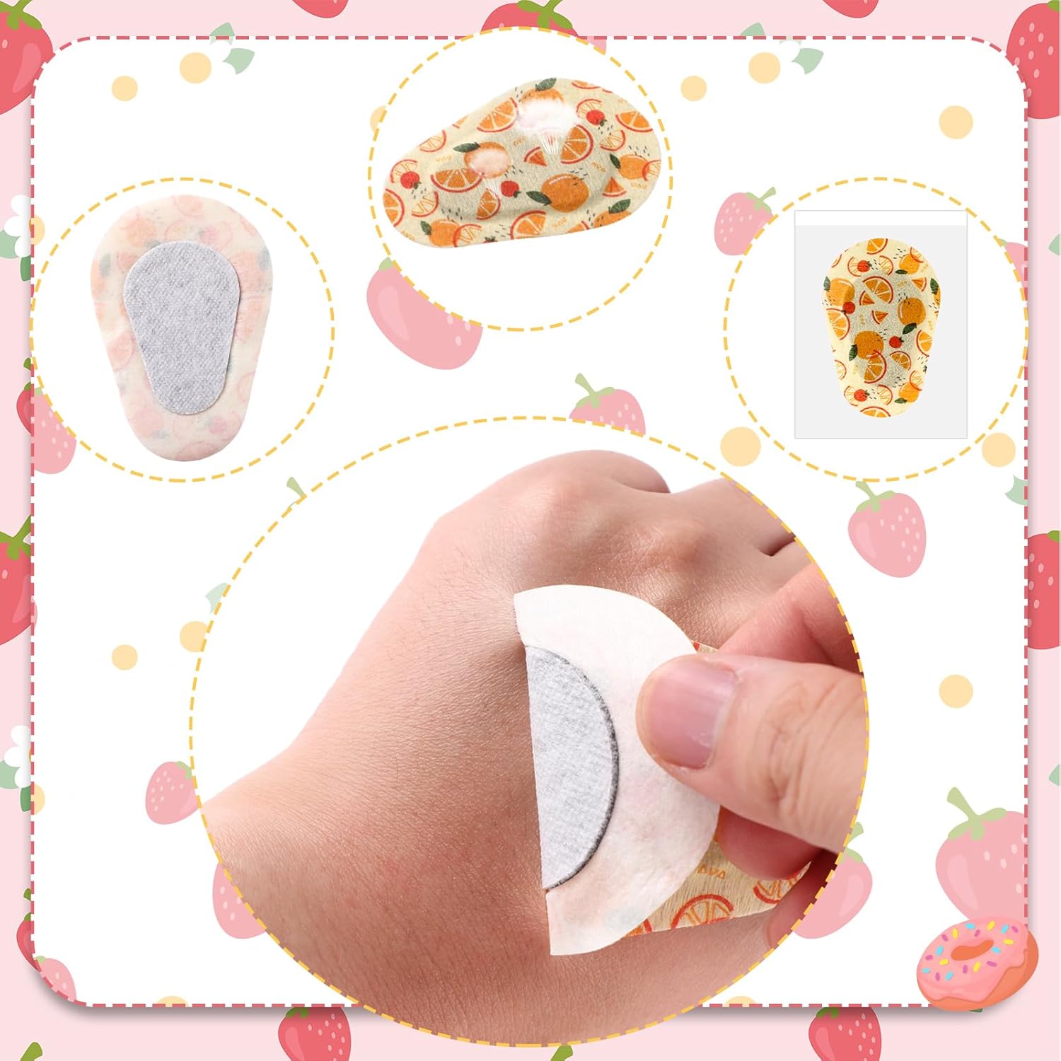 Toulite 90 Pcs Adhesive Eye Patches for Kids Girls Latex Free Disposable Cute Adhesive Bandages for Amblyopia Light Blocking Lazy Eye Toddler Boys Girls, 9 Styles